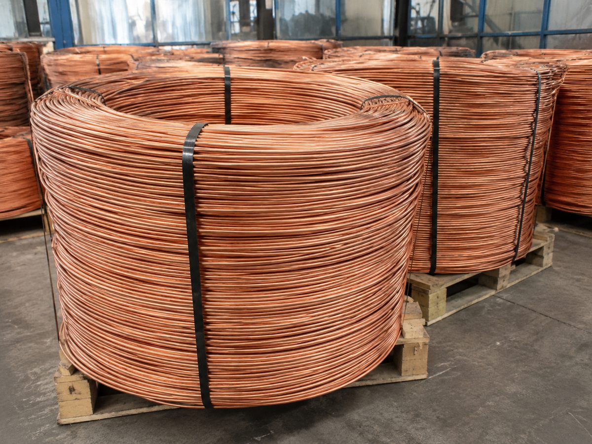 Copper wire rod coils for cable manufacturing and conductor production